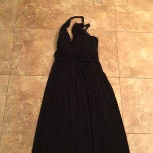 Black maxi dress